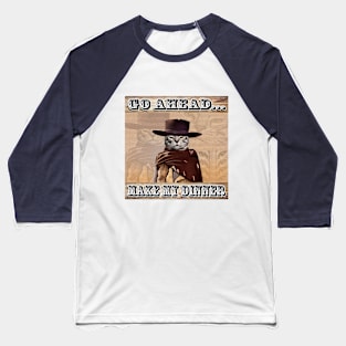 OG COWBOY - Cat Eastwood Baseball T-Shirt